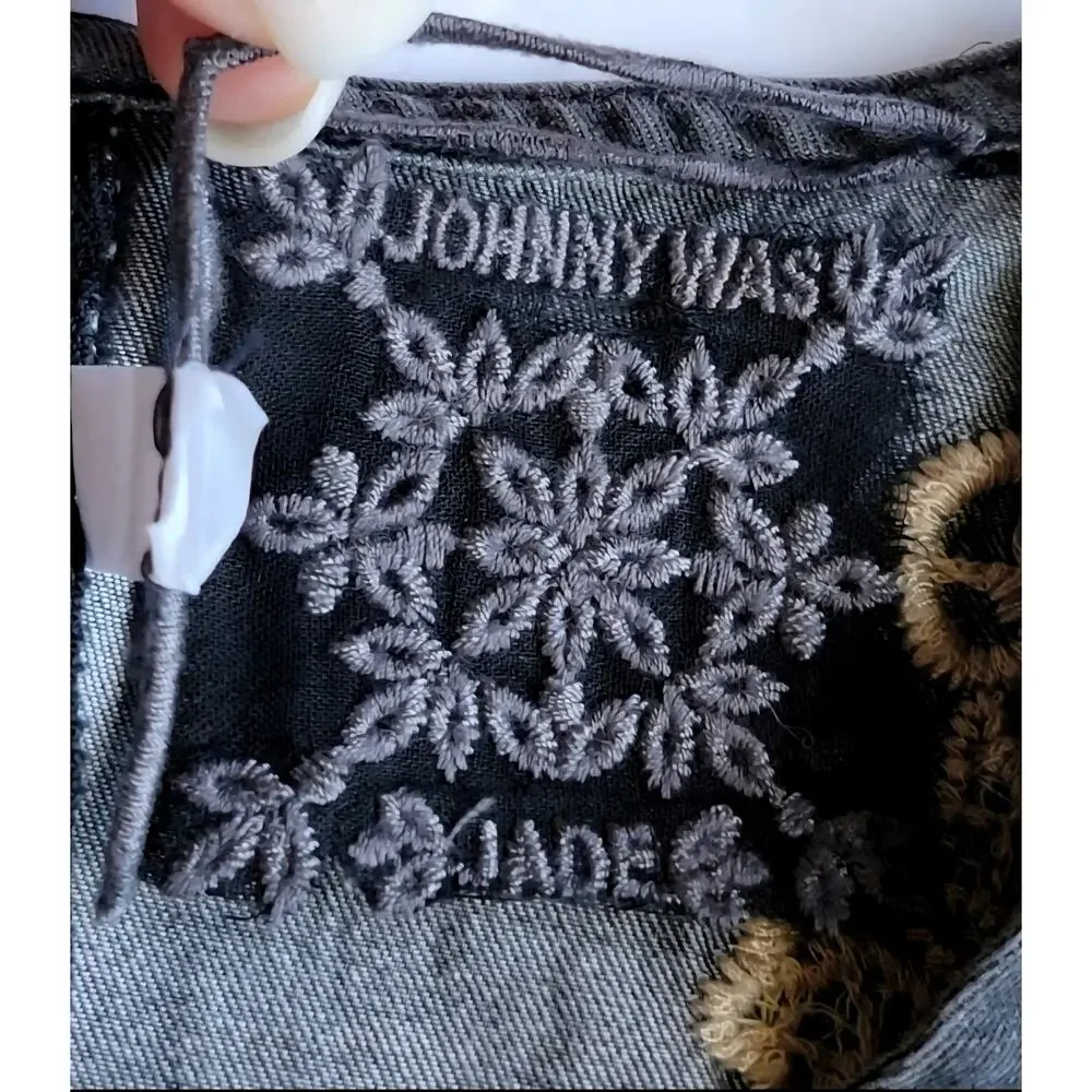 Johnny Was Jade Neema Embroidered Tunic Dress XS Boho Lace